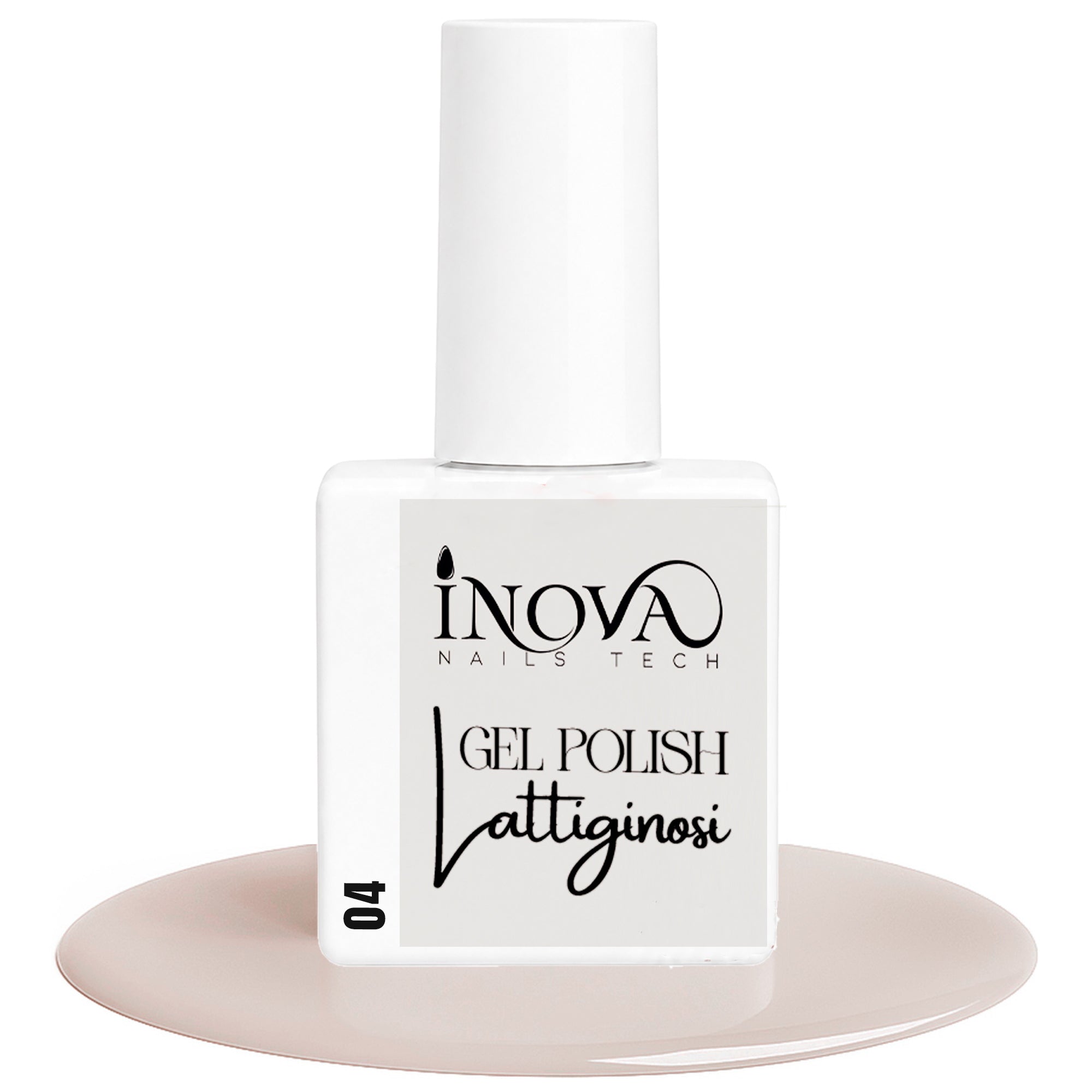 Inova Nails Tech Smalto Semipermanente 12ml - 04 Lattiginoso