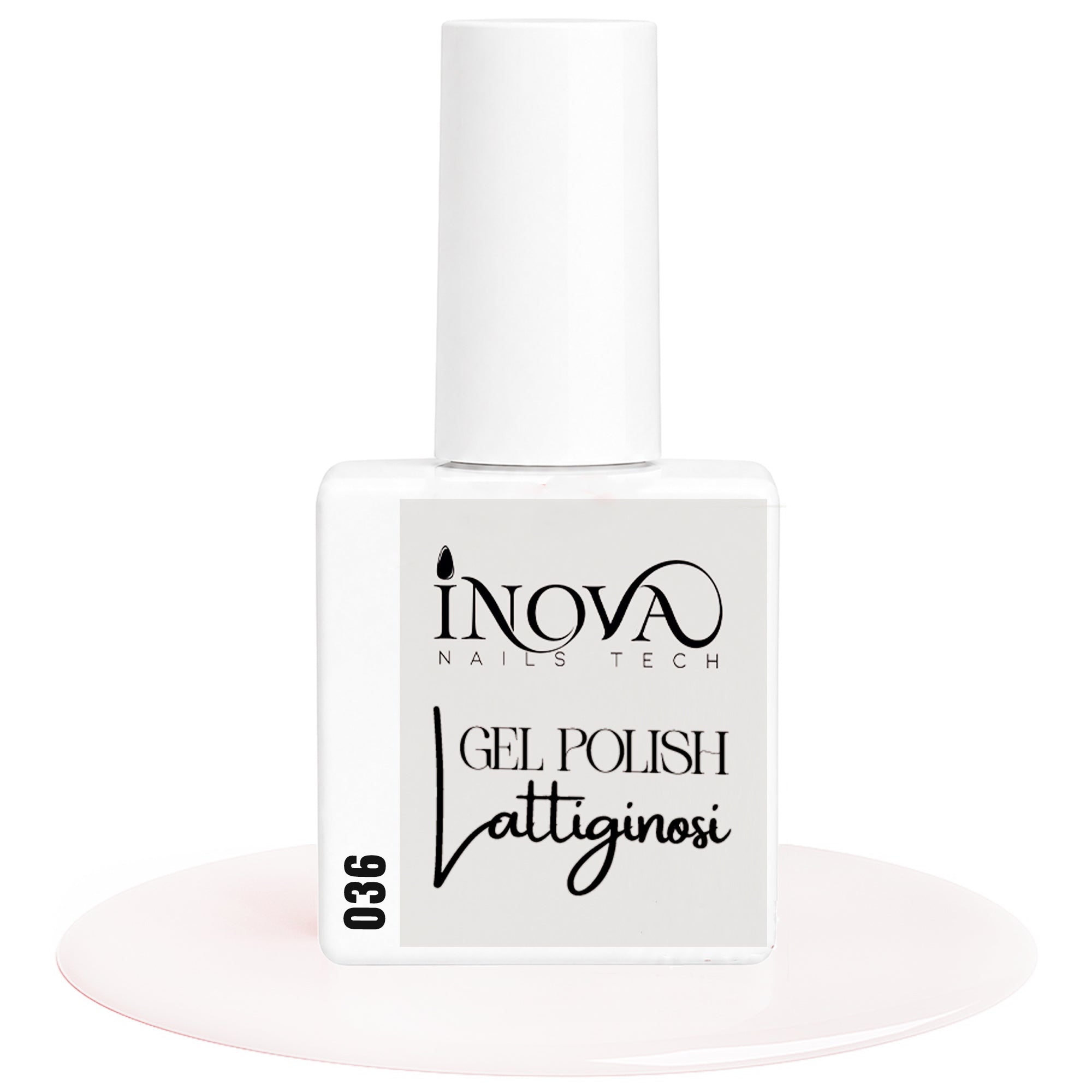 Inova Nails Tech Smalto Semipermanente 12ml - 036 Lattiginoso