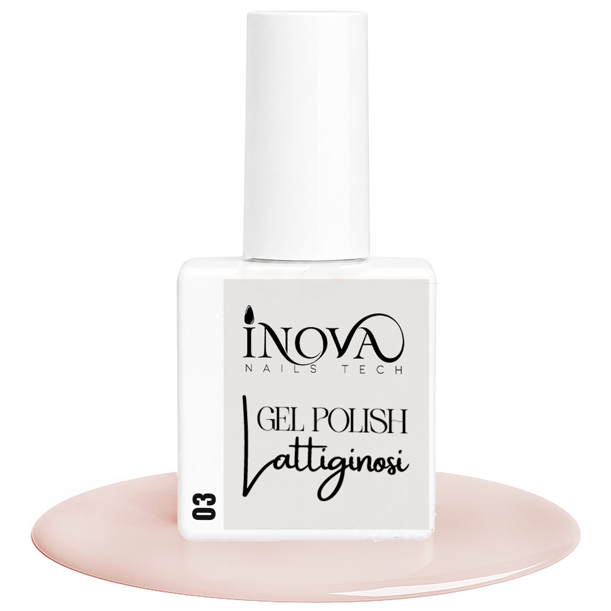 Inova Nails Tech Smalto Semipermanente 12ml - 03 Lattiginoso