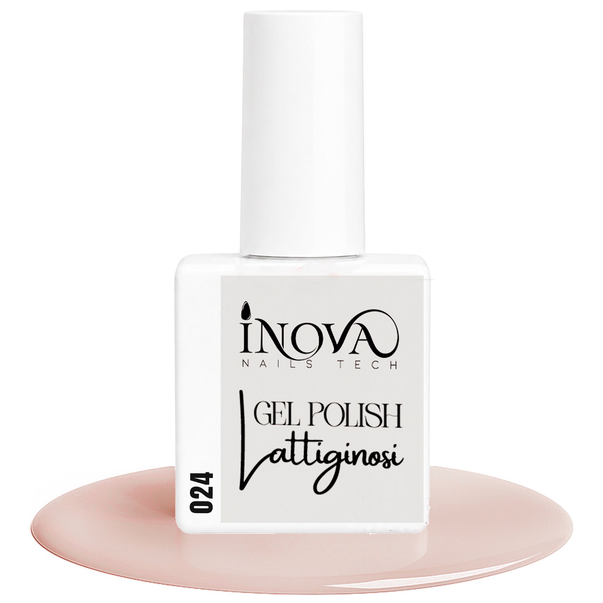 Inova Nails Tech Smalto Semipermanente 12ml - 024 Lattiginoso