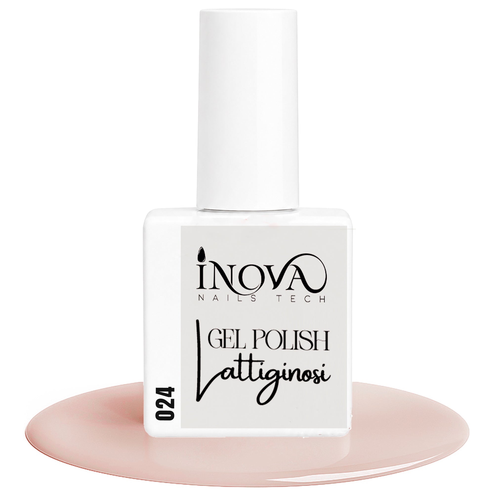 Inova Nails Tech Smalto Semipermanente 12ml - 024 Lattiginoso
