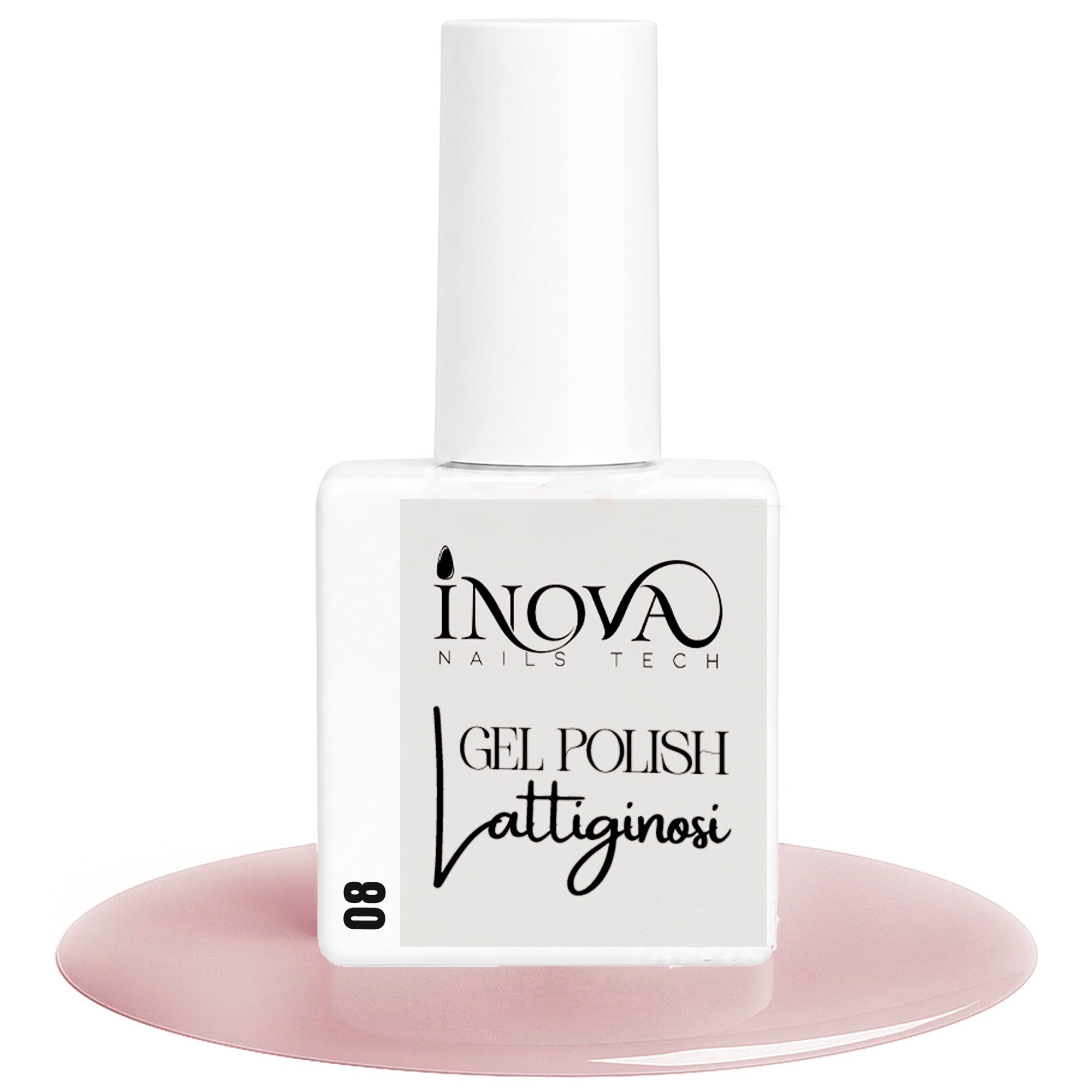 Inova Nails Tech Smalto Semipermanente 12ml - 08 Lattiginoso