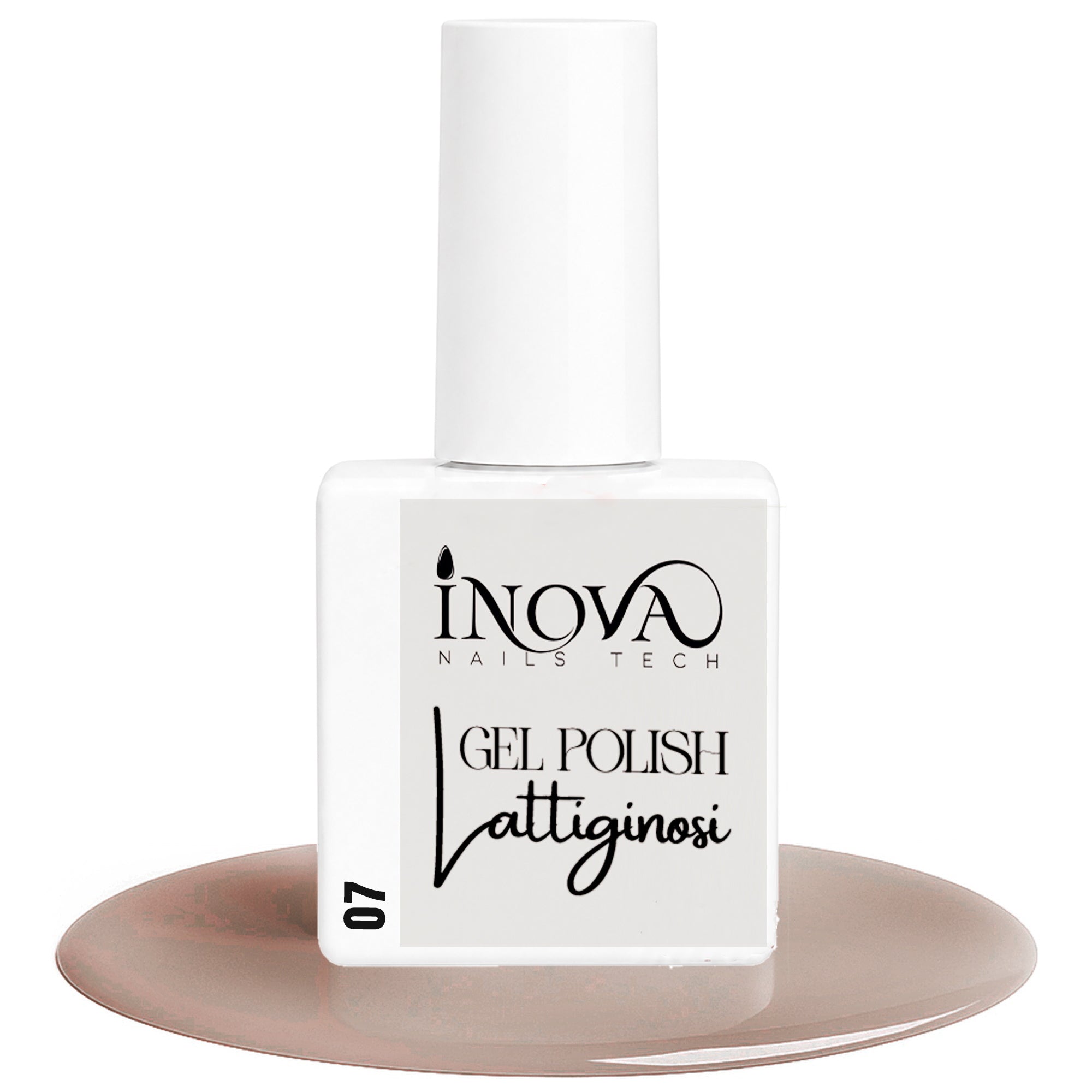 Inova Nails Tech Smalto Semipermanente 12ml - 07 Lattiginoso