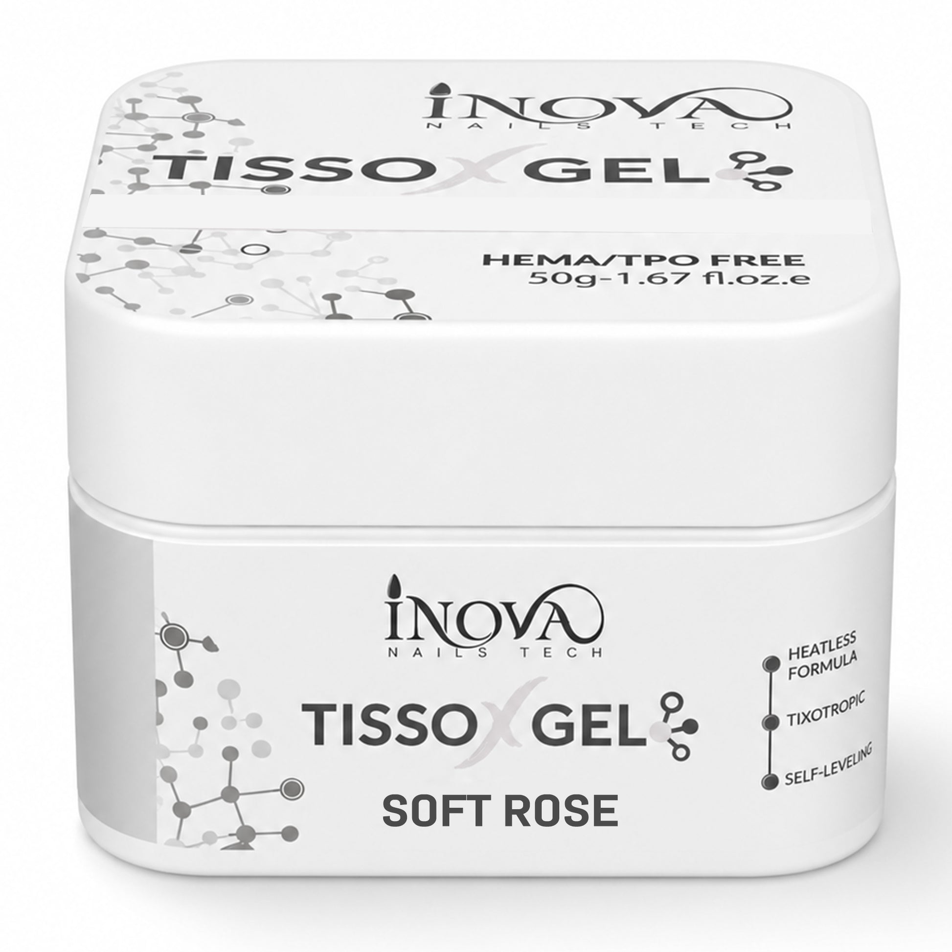 Inova Nails Tech Tisso X Gel Costruttore Tissotropico 50gr - Soft Rose