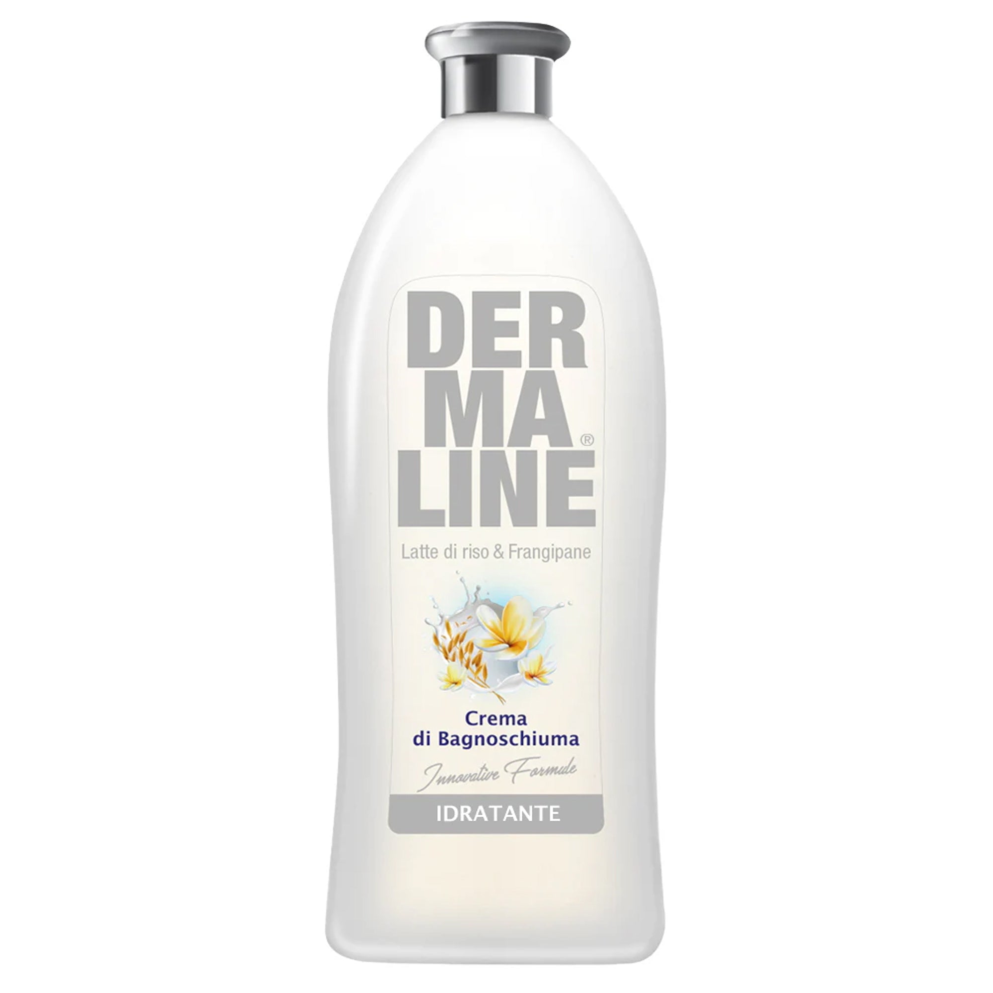Dermaline Bagnoschiuma in Crema 650ml - Latte Riso e Frangipane