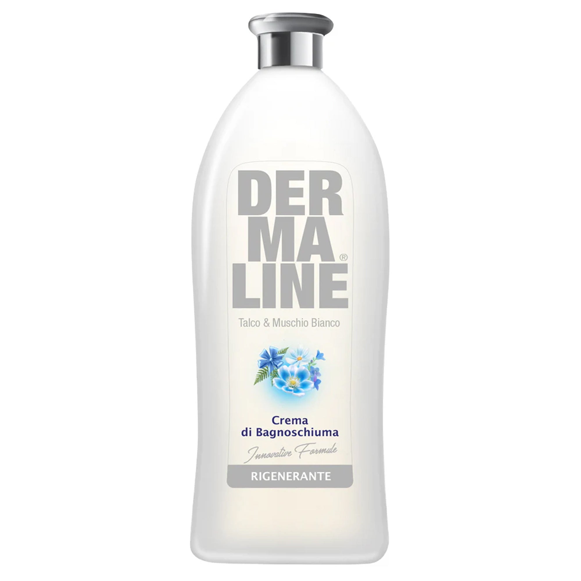 Dermaline Bagnoschiuma in Crema 650ml - Talco e Muschio Bianco