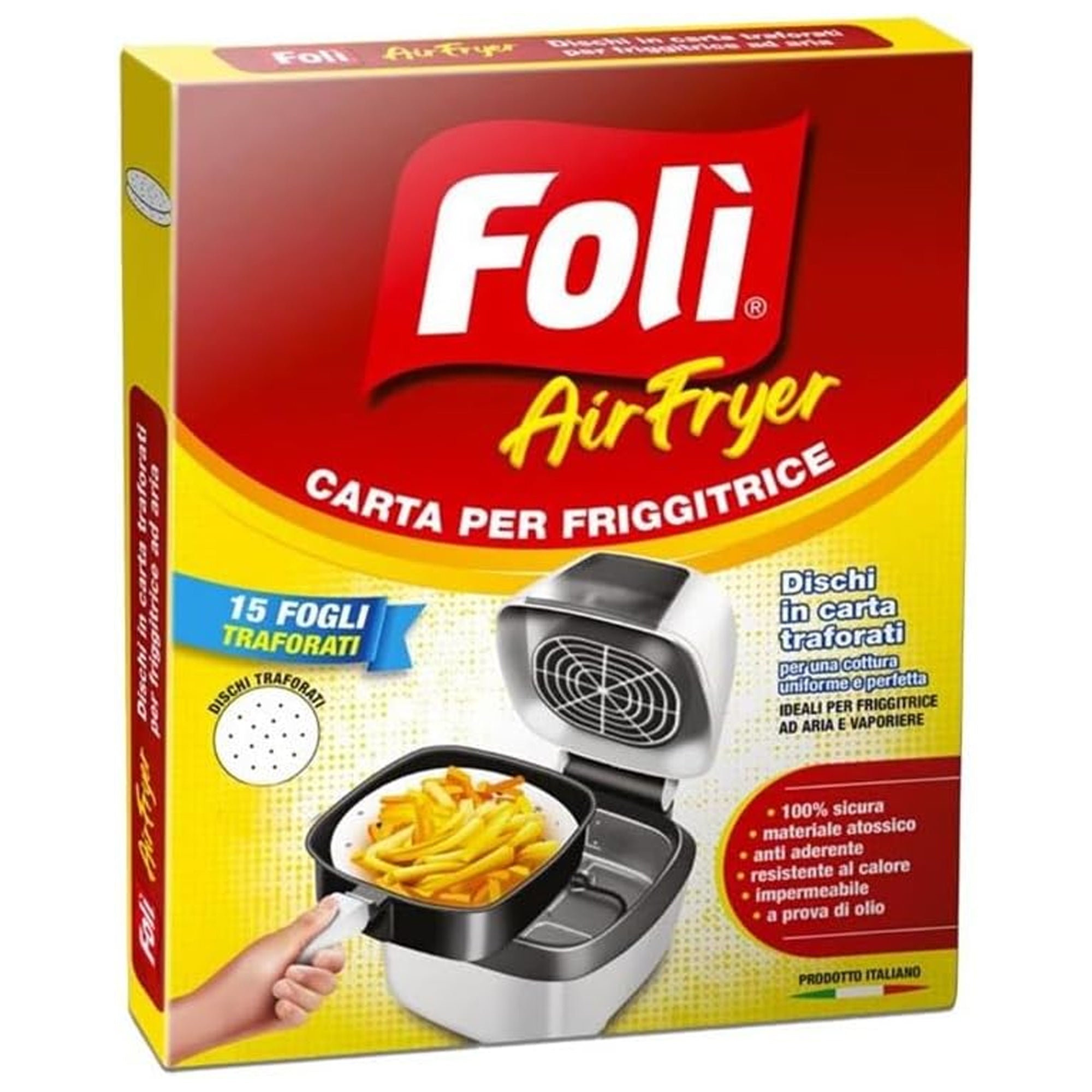 Foli Fogli per Friggitrice ad Aria Grande 15pz - 20cm