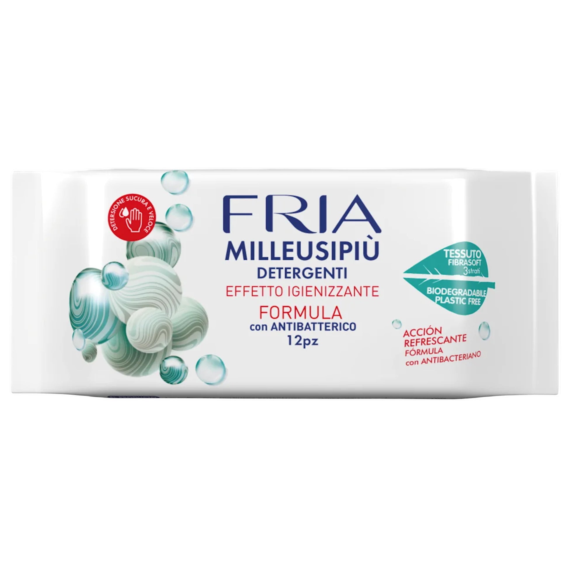 Fria Salviettine Detergenti Milleusi 12pz - Antibatterico