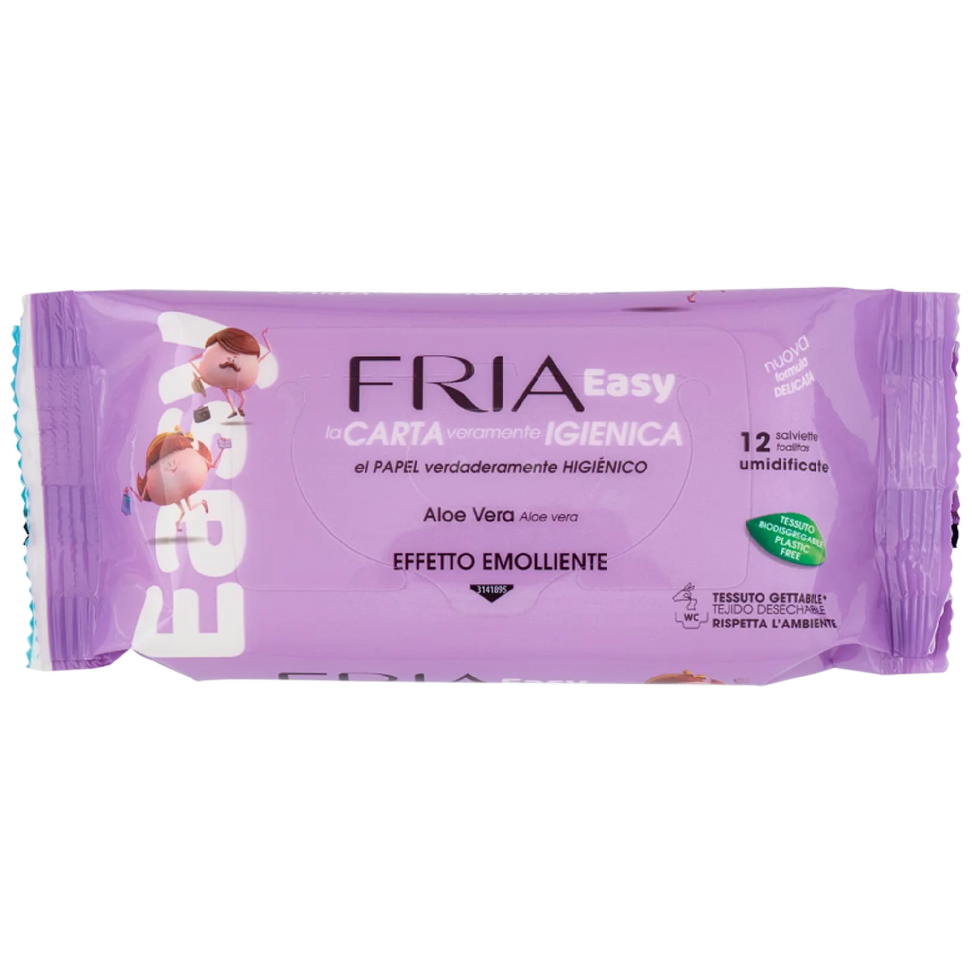 Fria Easy Carta Igienica Umidificata Emolliente - 12pz