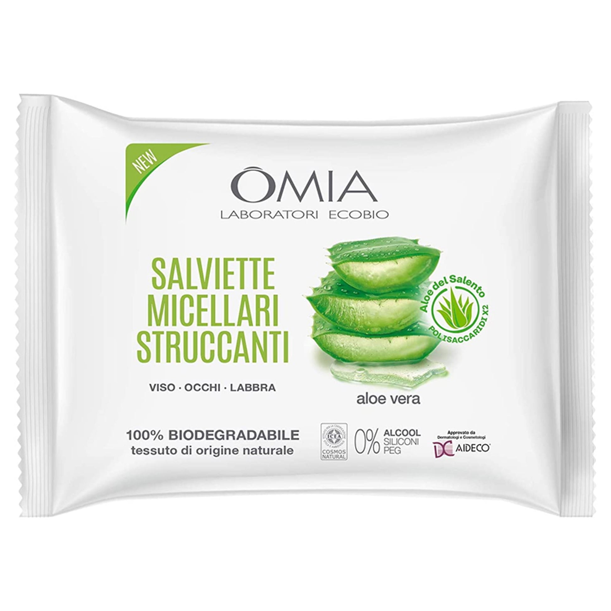 Omia Visage Salviette Struccanti 20pz - Aloe Vera