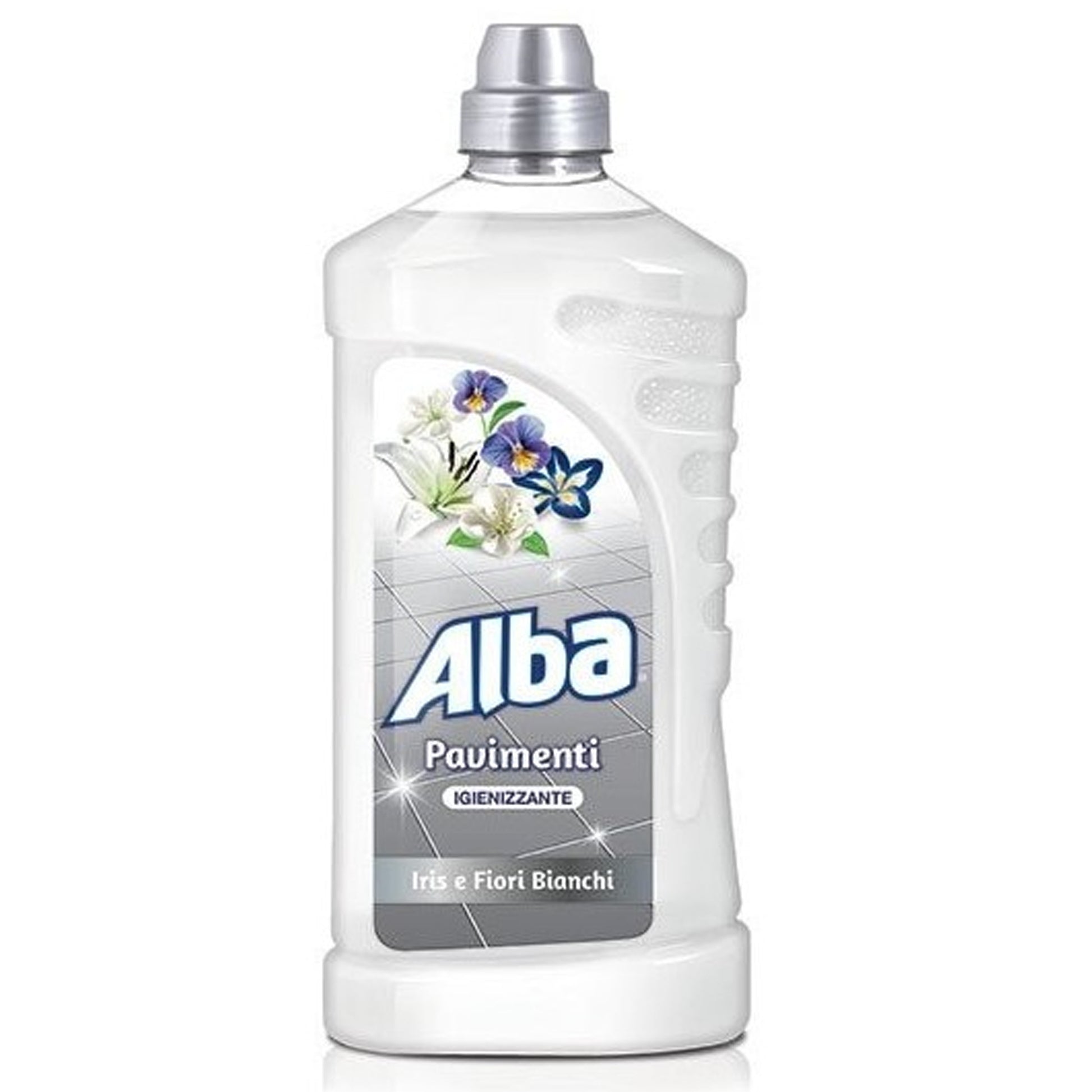 Alba Detersivo Pavimenti 1000ml - Iris e Fiori Bianchi