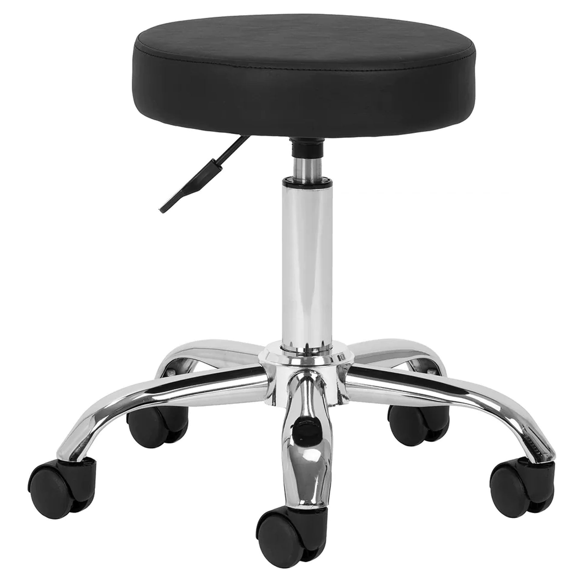 Gabbiano Sgabello AM-310 con Rotelle - Nero