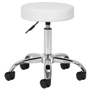 Gabbiano Sgabello AM-310 con Rotelle - Bianco
