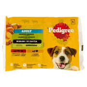 Pedigree Cibo Umido Cani 4x100g - Manzo Agnello Tacchino