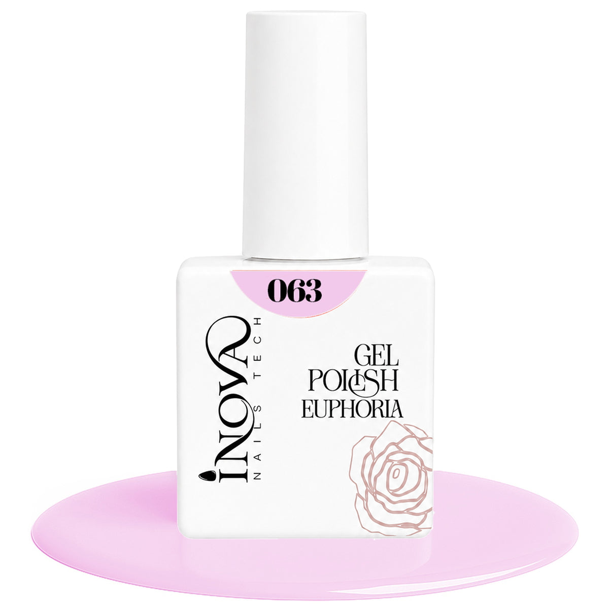 Inova Nails Tech Smalto Semipermanente 12ml - 063 Rosa Confetto Chiaro