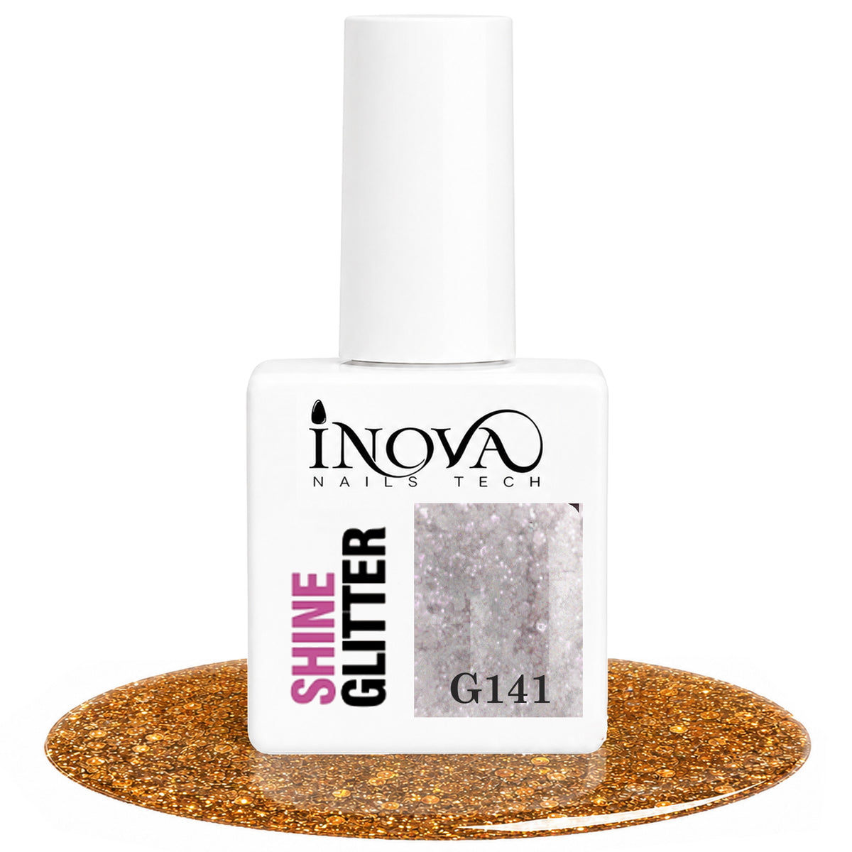 Inova Nails Tech Smalto Semipermanente 12ml - G141 Shine Glitter