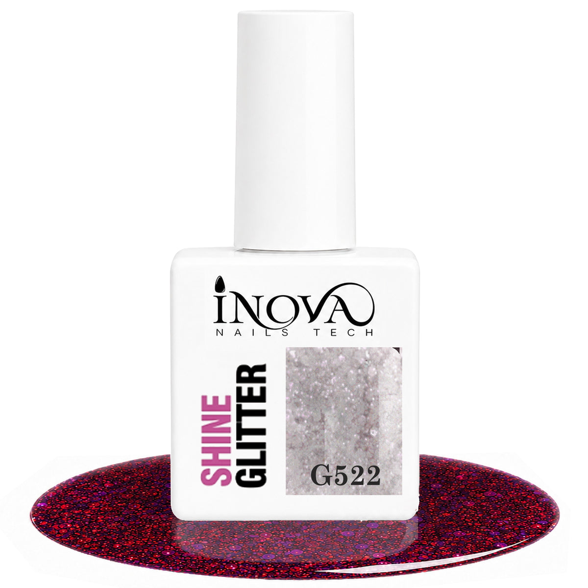 Inova Nails Tech Smalto Semipermanente 12ml - G522 Shine Glitter