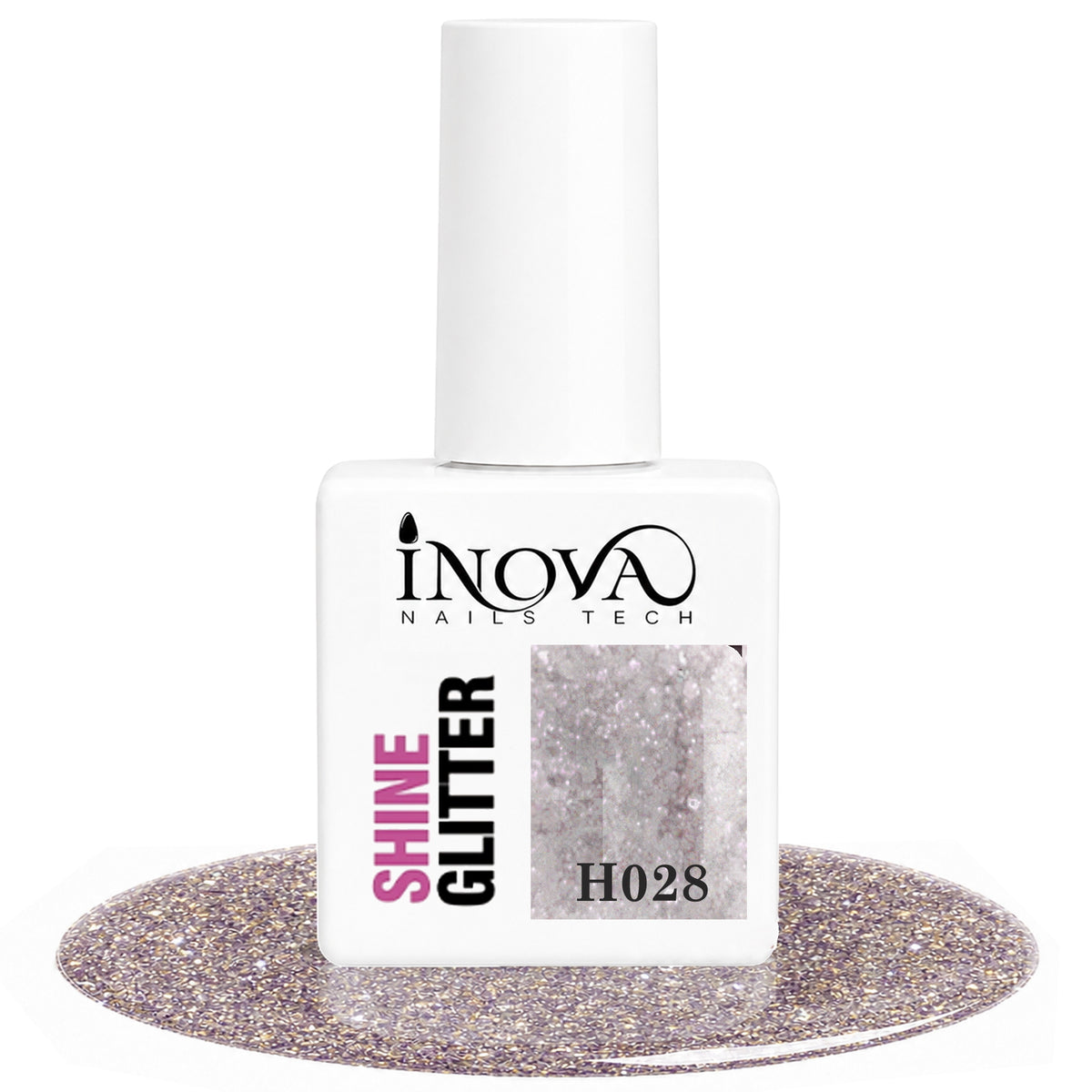 Inova Nails Tech Smalto Semipermanente 12ml - H028 Shine Glitter