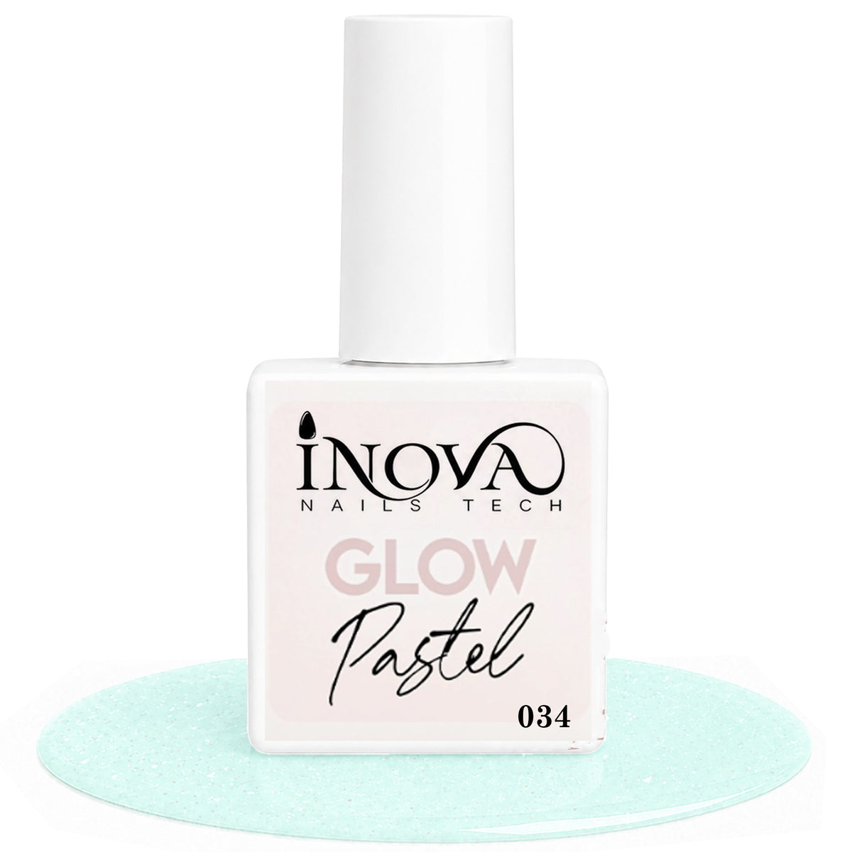 Inova Nails Tech Smalto Semipermanente 12ml - Glow Pastel 034