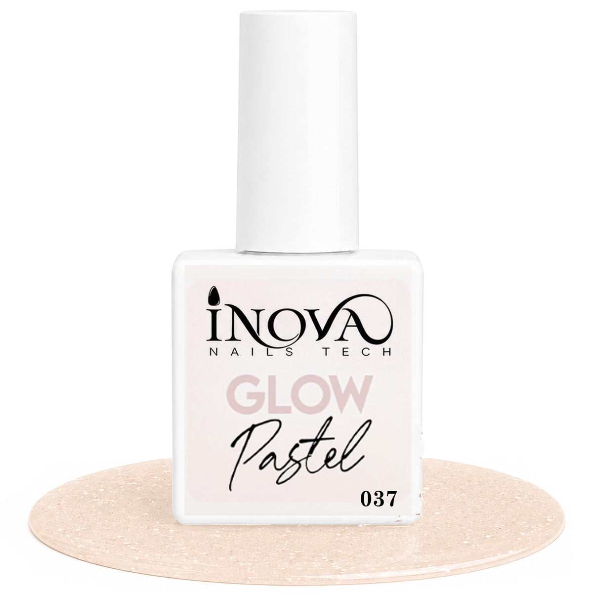 Inova Nails Tech Smalto Semipermanente 12ml - Glow Pastel 037