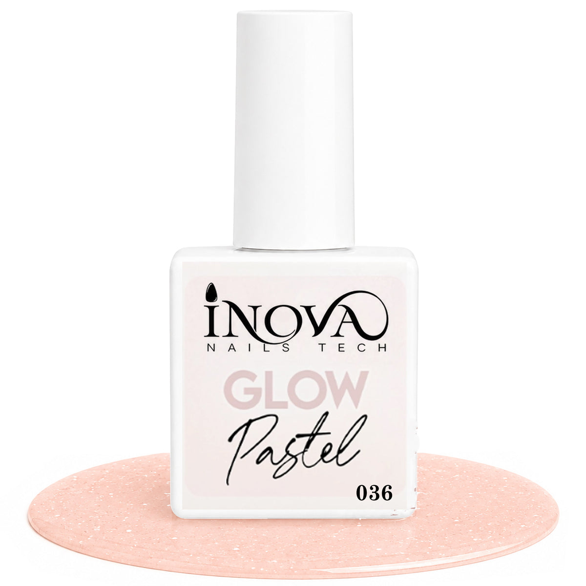Inova Nails Tech Smalto Semipermanente 12ml - Glow Pastel 036