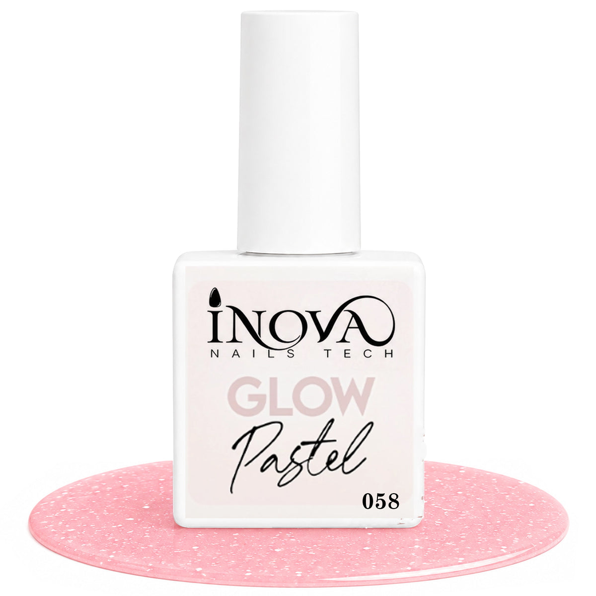 Inova Nails Tech Smalto Semipermanente 12ml - Glow Pastel 058