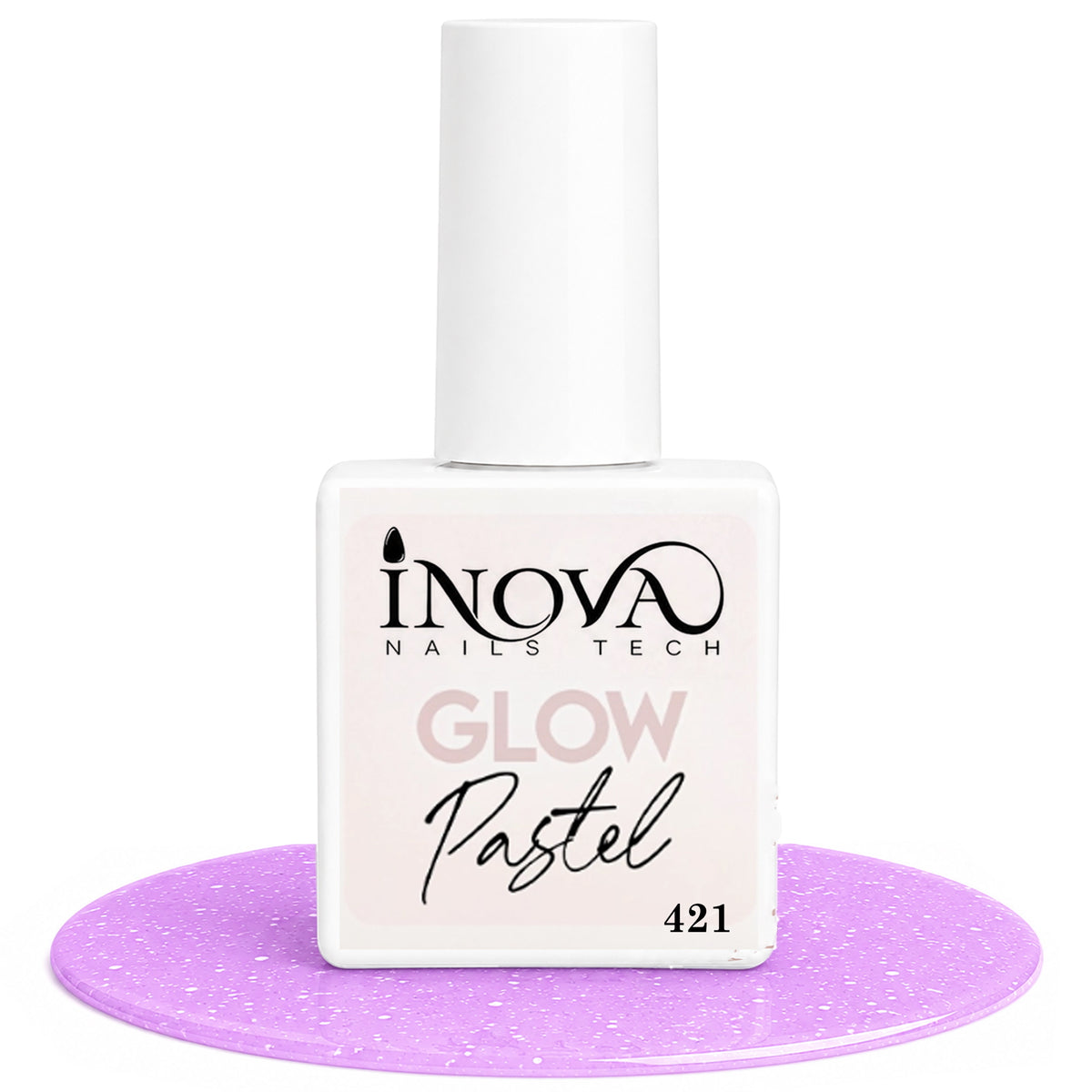 Inova Nails Tech Smalto Semipermanente 12ml - Glow Pastel 421
