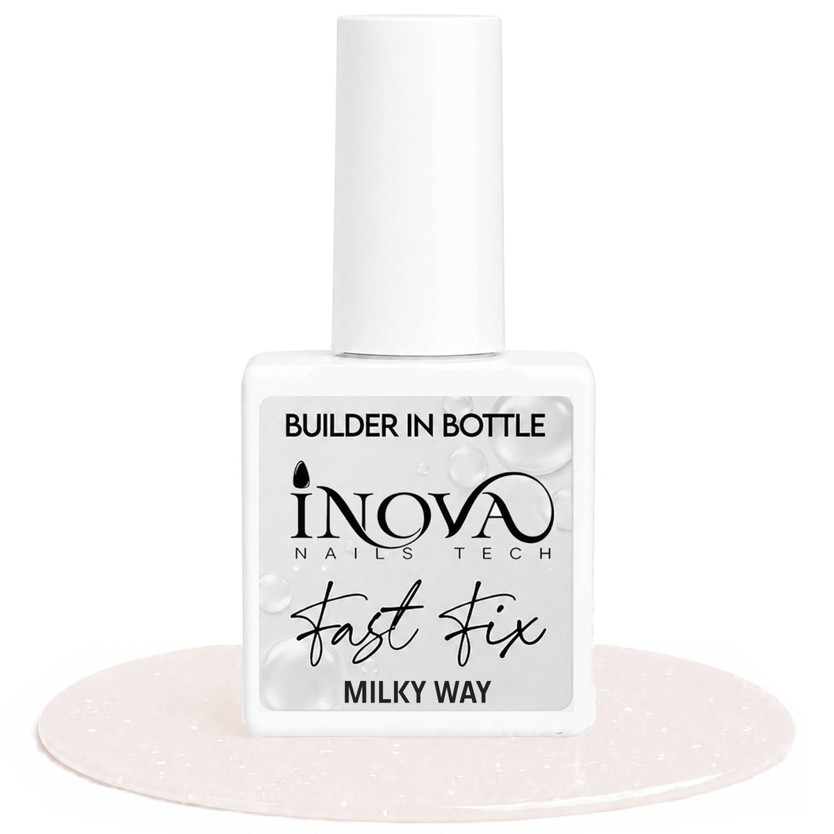 Inova Nails Tech Fast Fix Builer Gel 12ml - 186 Milky Way