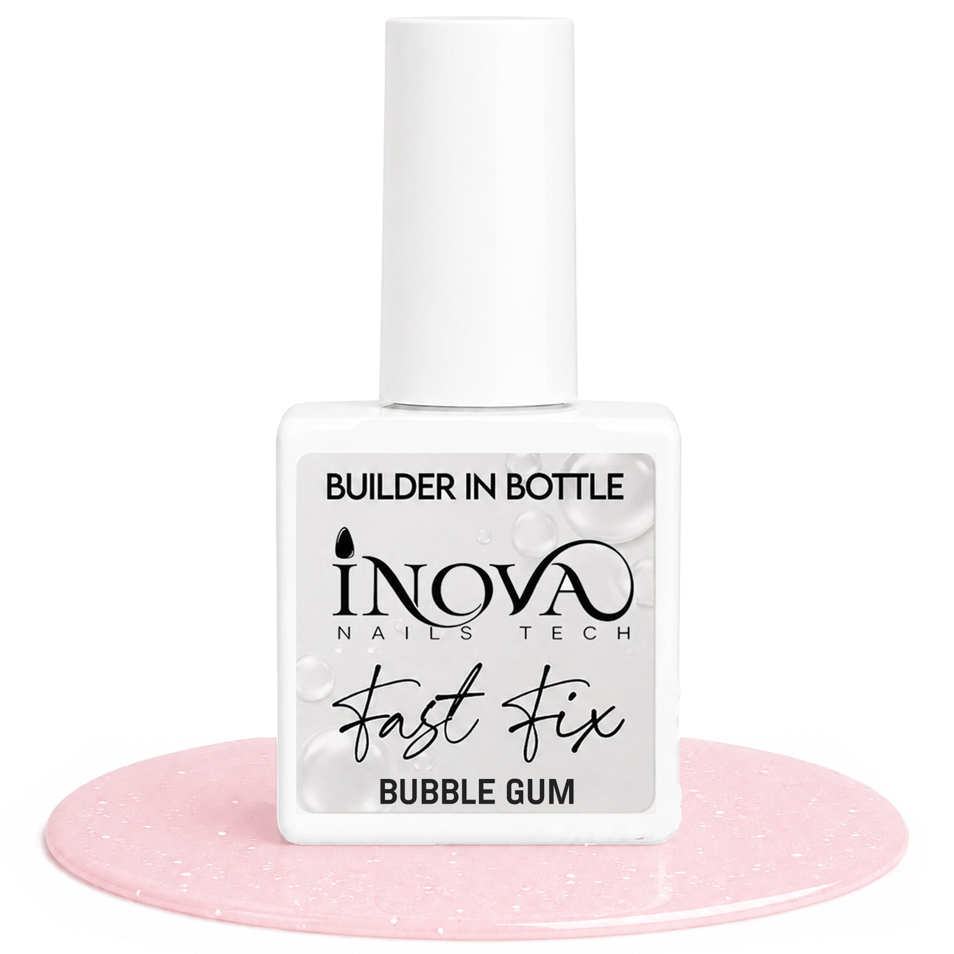 Inova Nails Tech Fast Fix Builer Gel 12ml - 376 Bubble Gum
