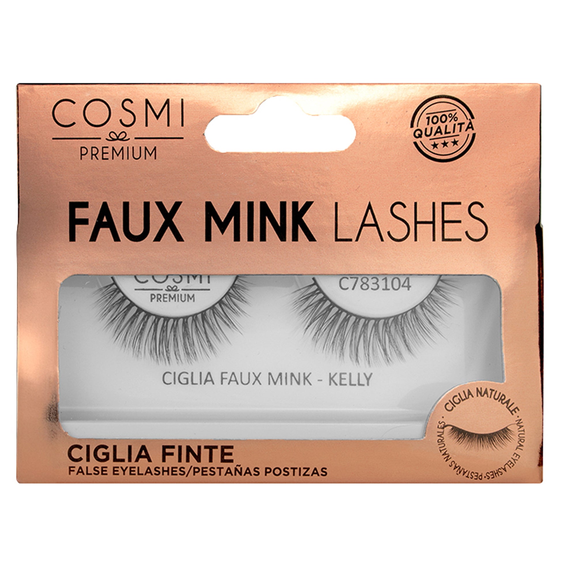 Cosmi Ciglia Finte Faux Mink - Kelly