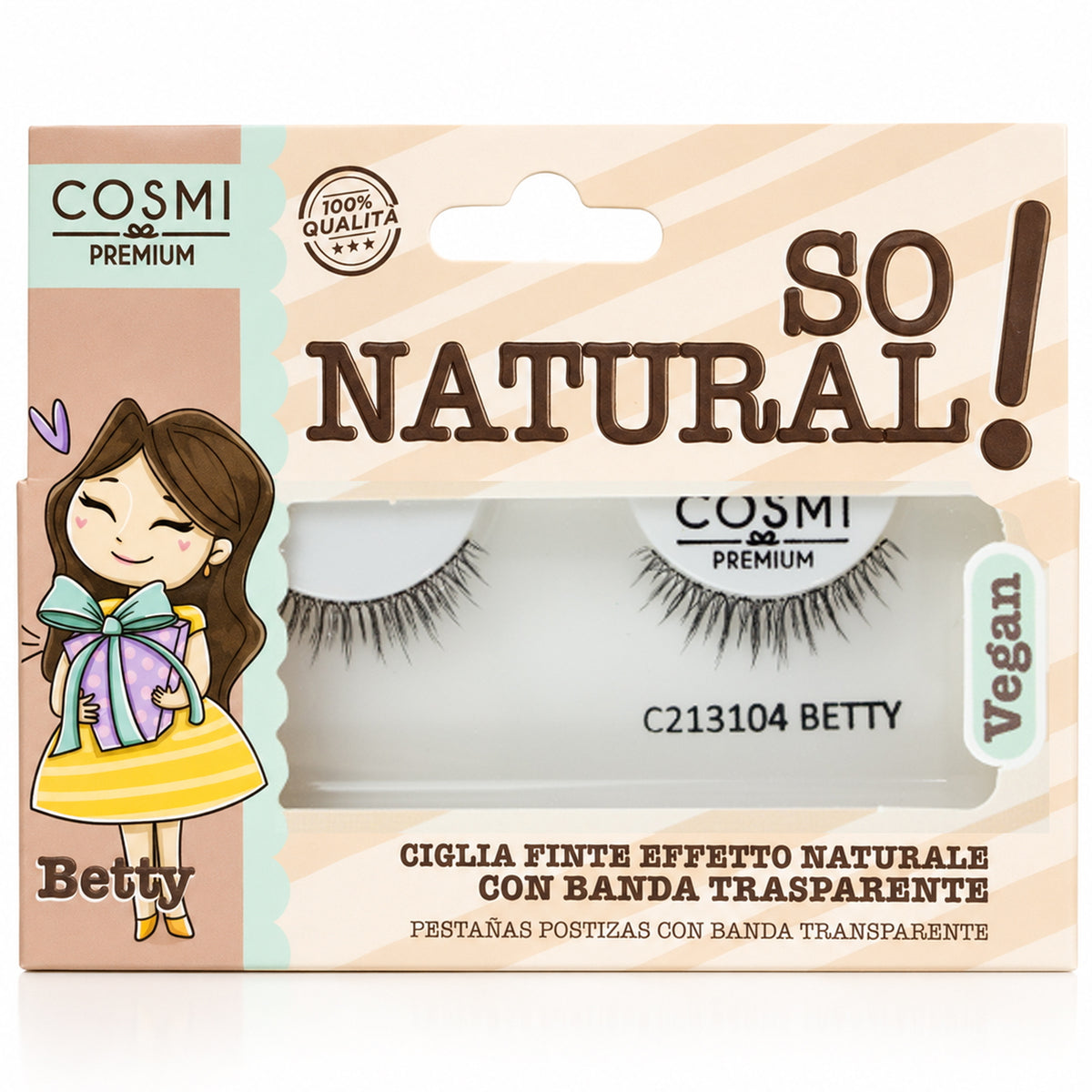 Cosmi Ciglia Finte Vegan Effetto Natural - Betty