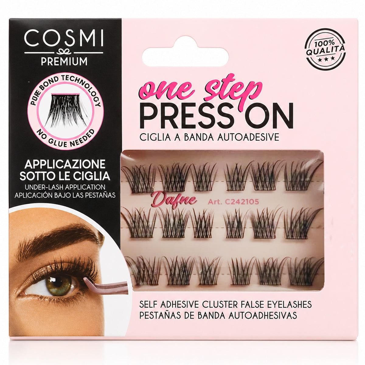 Cosmi One Step Press On Ciglia Finte Autoadesive - Dafne