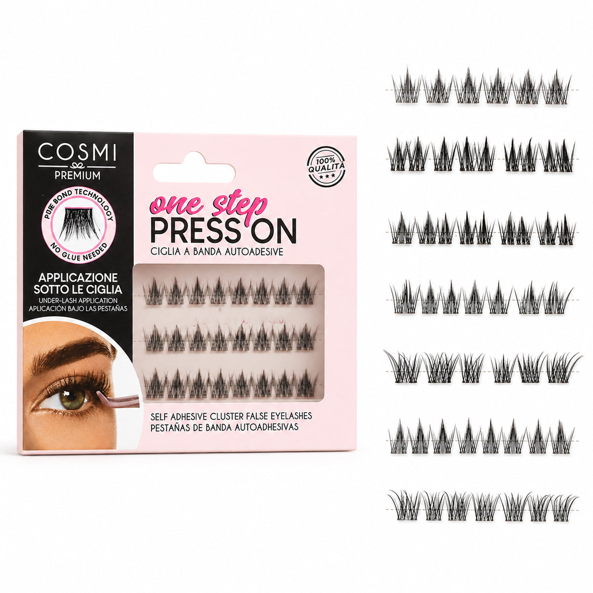 Cosmi One Step Press On Ciglia Finte Autoadesive