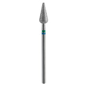 Staleks Pro Punta Fresa Diamantata Duo Pera Appuntita 5mm Blu Verde - 12mm