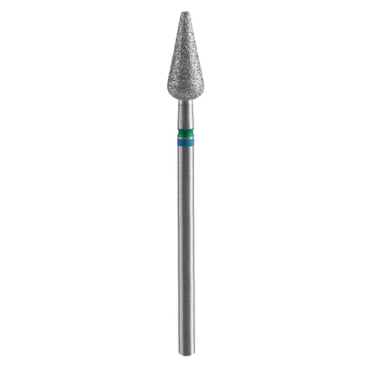 Staleks Pro Punta Fresa Diamantata Duo Pera Appuntita 5mm Blu Verde - 12mm