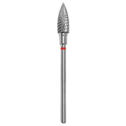 Staleks Pro Punta Fresa Carbide Fiamma 5mm Rosso - 13,5mm