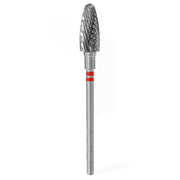 Staleks Pro Punta Fresa Carbide Conica Mancini 6mm Rosso - 14mm