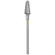 Staleks Pro Punta Fresa Carbide Tronco 6mm Giallo - 14mm