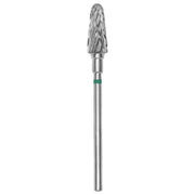 Staleks Pro Punta Fresa Carbide Tronco 6mm Verde - 14mm