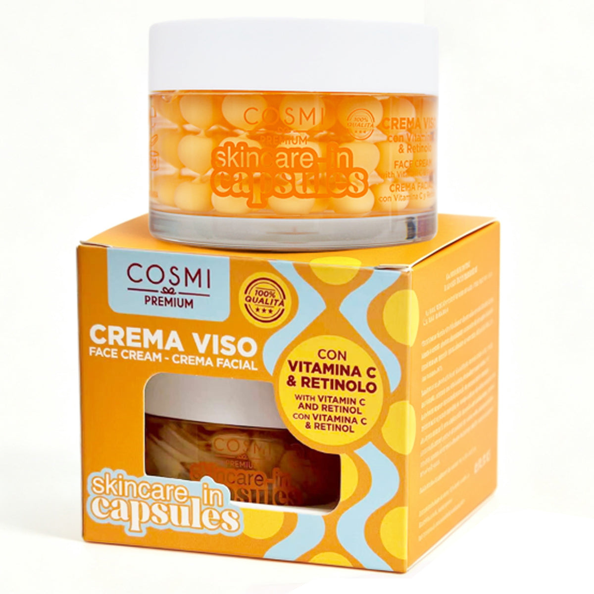 Cosmi Crema Viso Capsule Vitamina C e Retinolo - 50ml