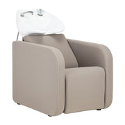 Gabbiano Lavaggio Sylvia per Parrucchiere con Poggiapiedi Elettrico - Beige