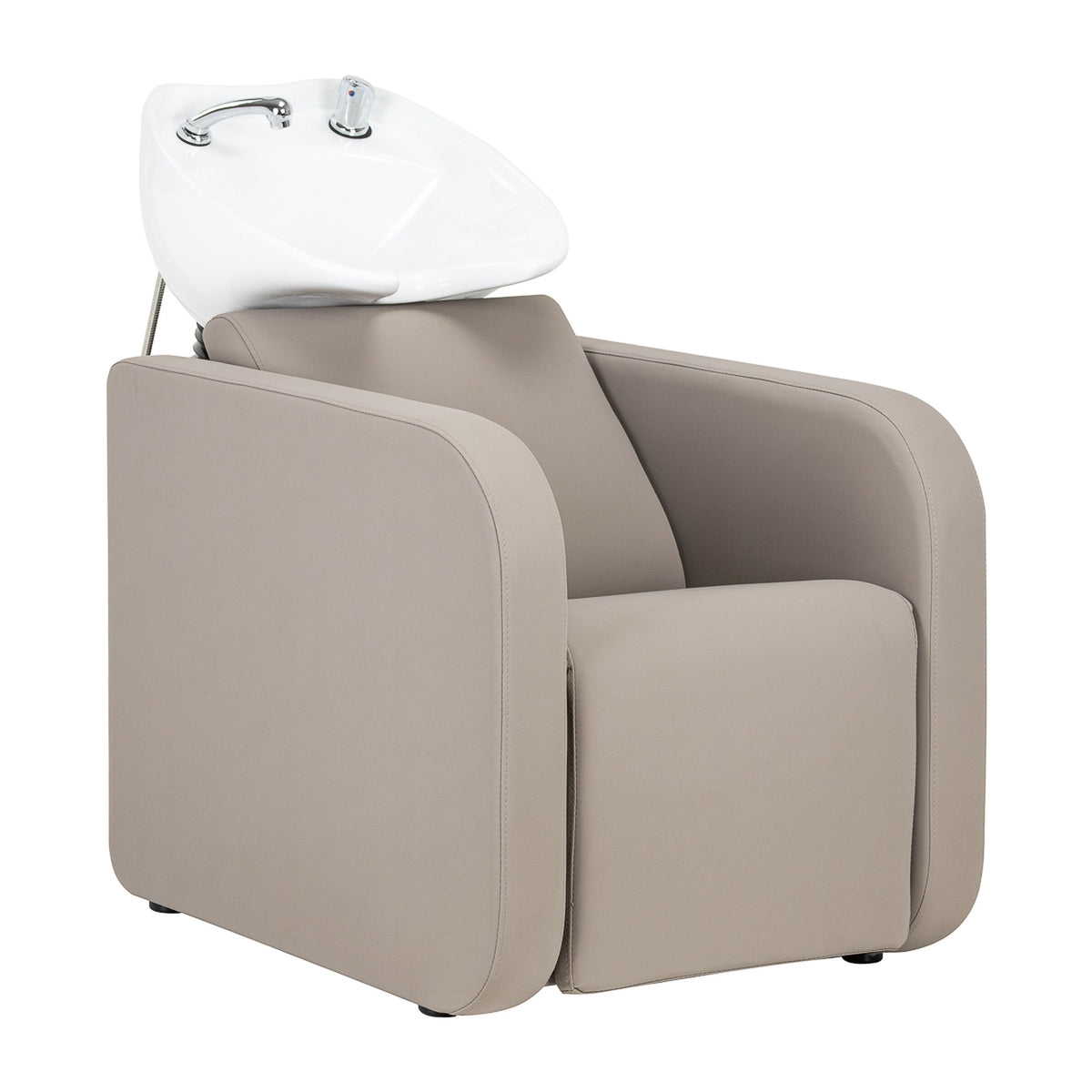 Gabbiano Lavaggio Sylvia per Parrucchiere con Poggiapiedi Elettrico - Beige