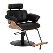 Gabbiano Poltrona Barber Florencja per Parrucchiere - Nero Nero