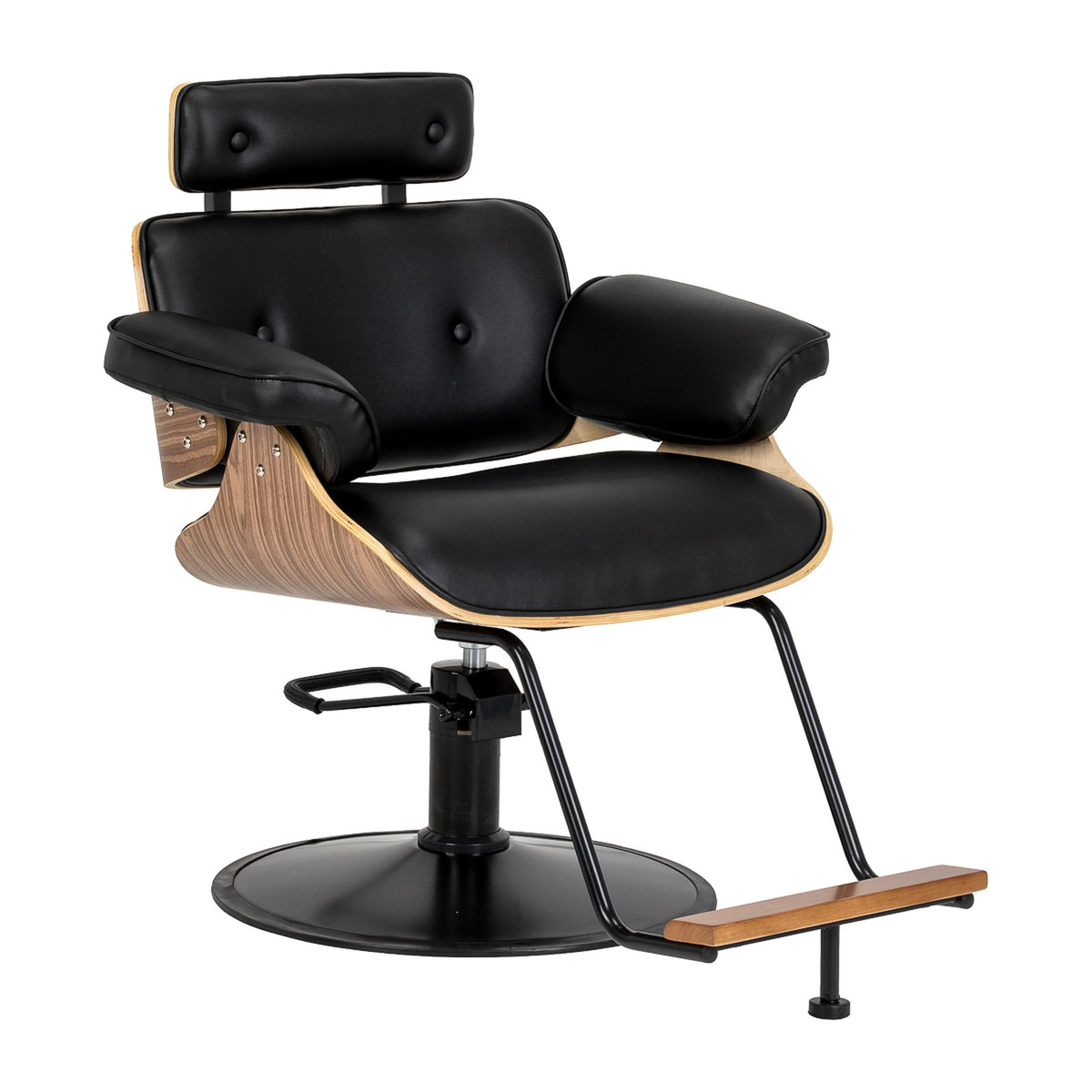 Gabbiano Poltrona Barber Florencja per Parrucchiere - Nero Nero