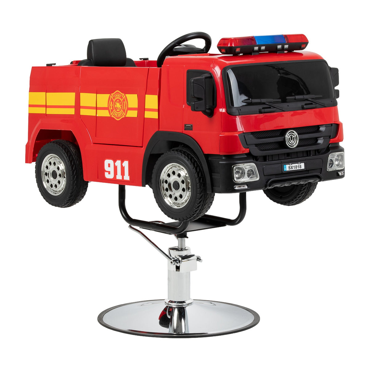 Gabbiano Poltrona Bambini per Parrucchiere - Camion Pompieri