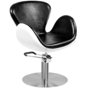 Gabbiano Poltrona Amsterdam per Parrucchiere - Nero Bianco