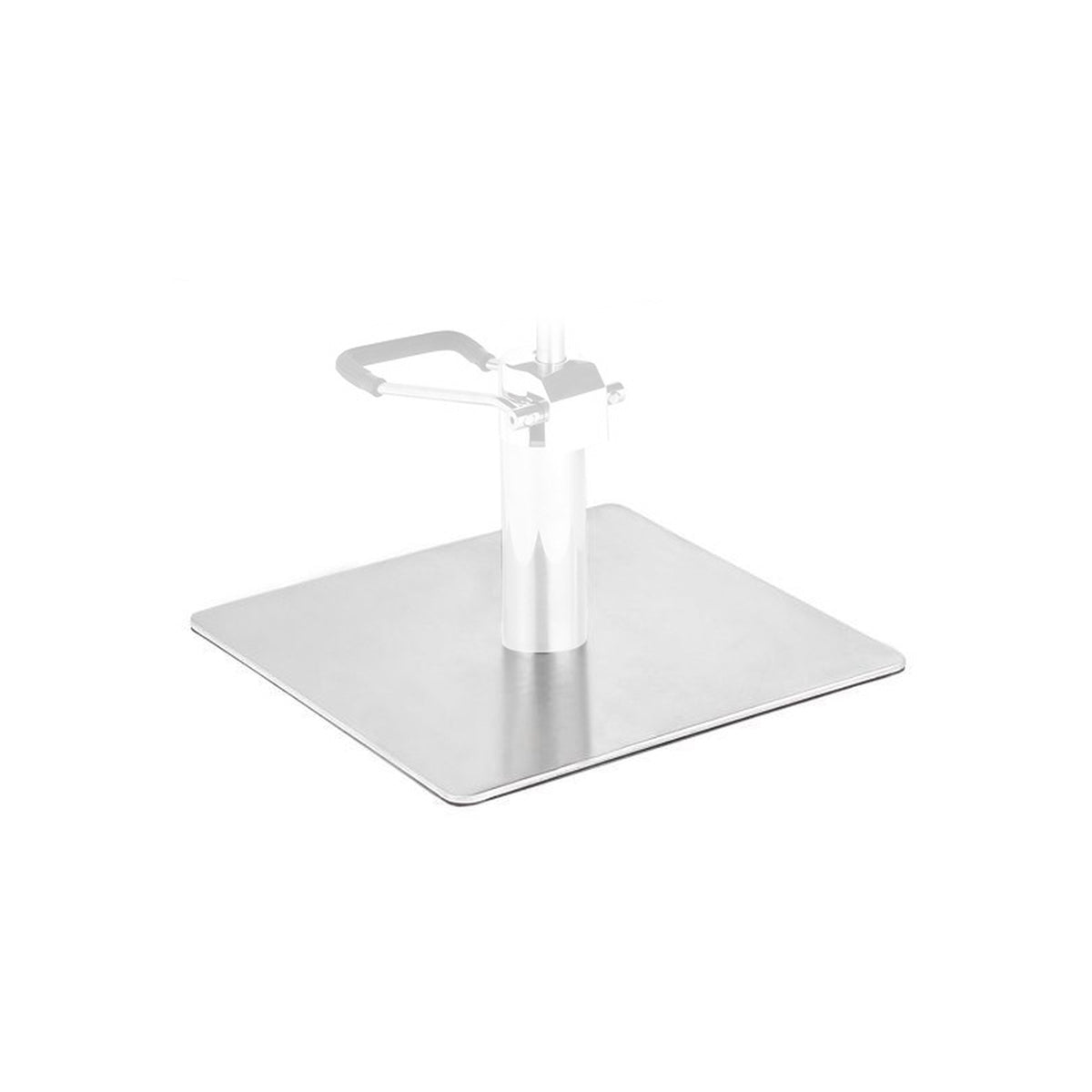 Gabbiano Base Quadrata L009 per Sedia da Barbiere - Inox
