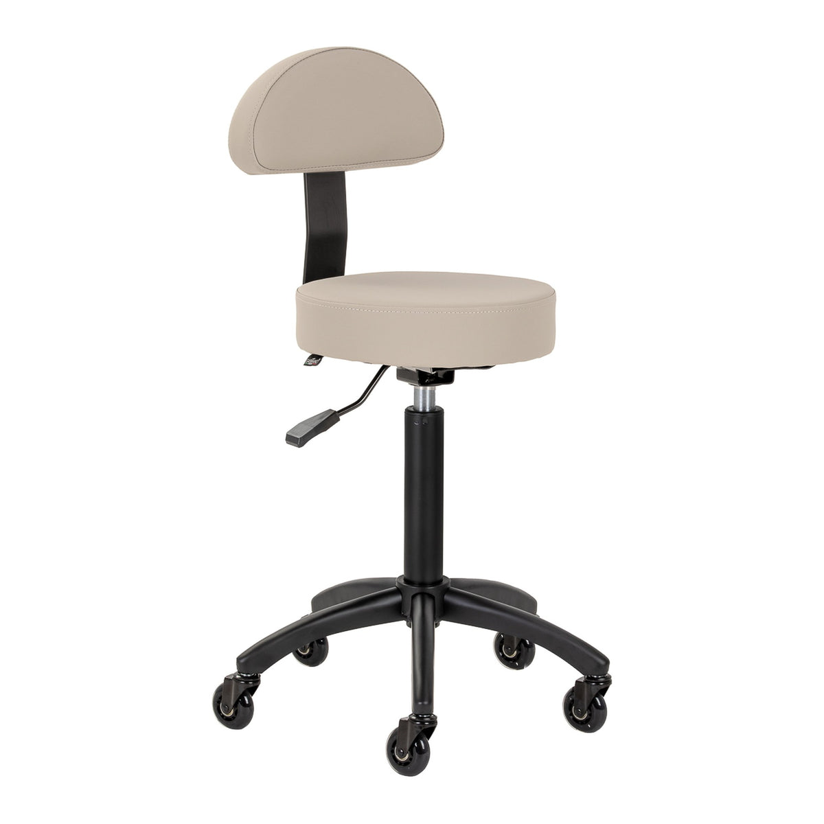 Gabbiano Sgabello D026 per Parrucchiere - Grigio Beige