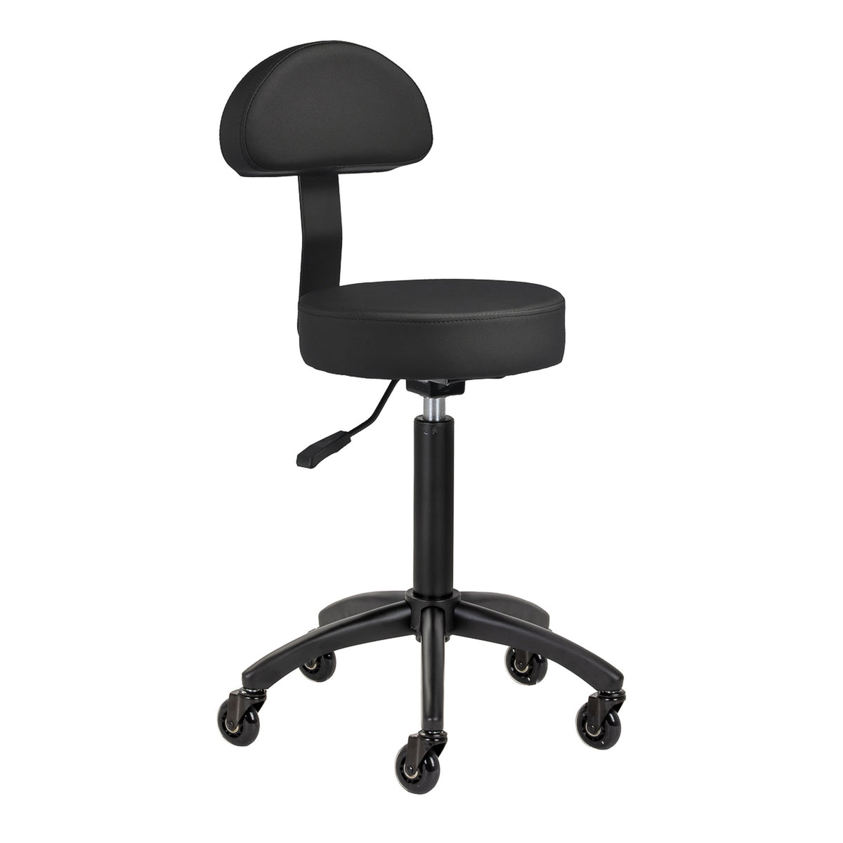 Gabbiano Sgabello D026 per Parrucchiere - Nero