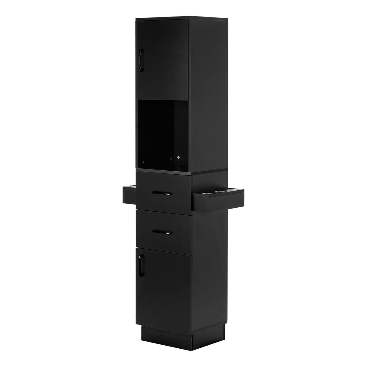 Gabbiano Mobile Totem Porta attrezzi per Parrucchiere - Nero